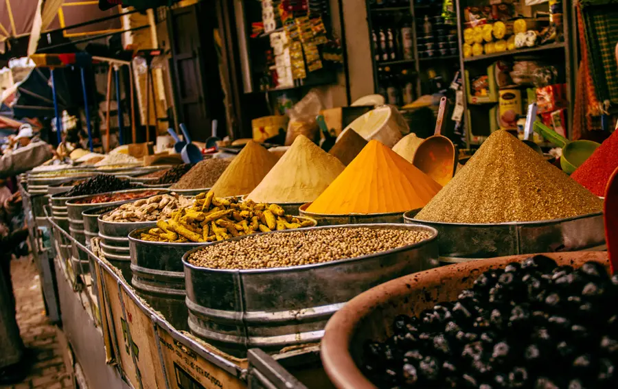 spices souk in marrakech morocco