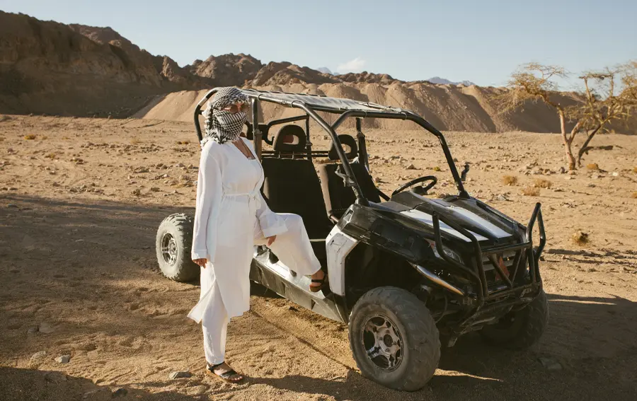 women buggy marrakech morocco